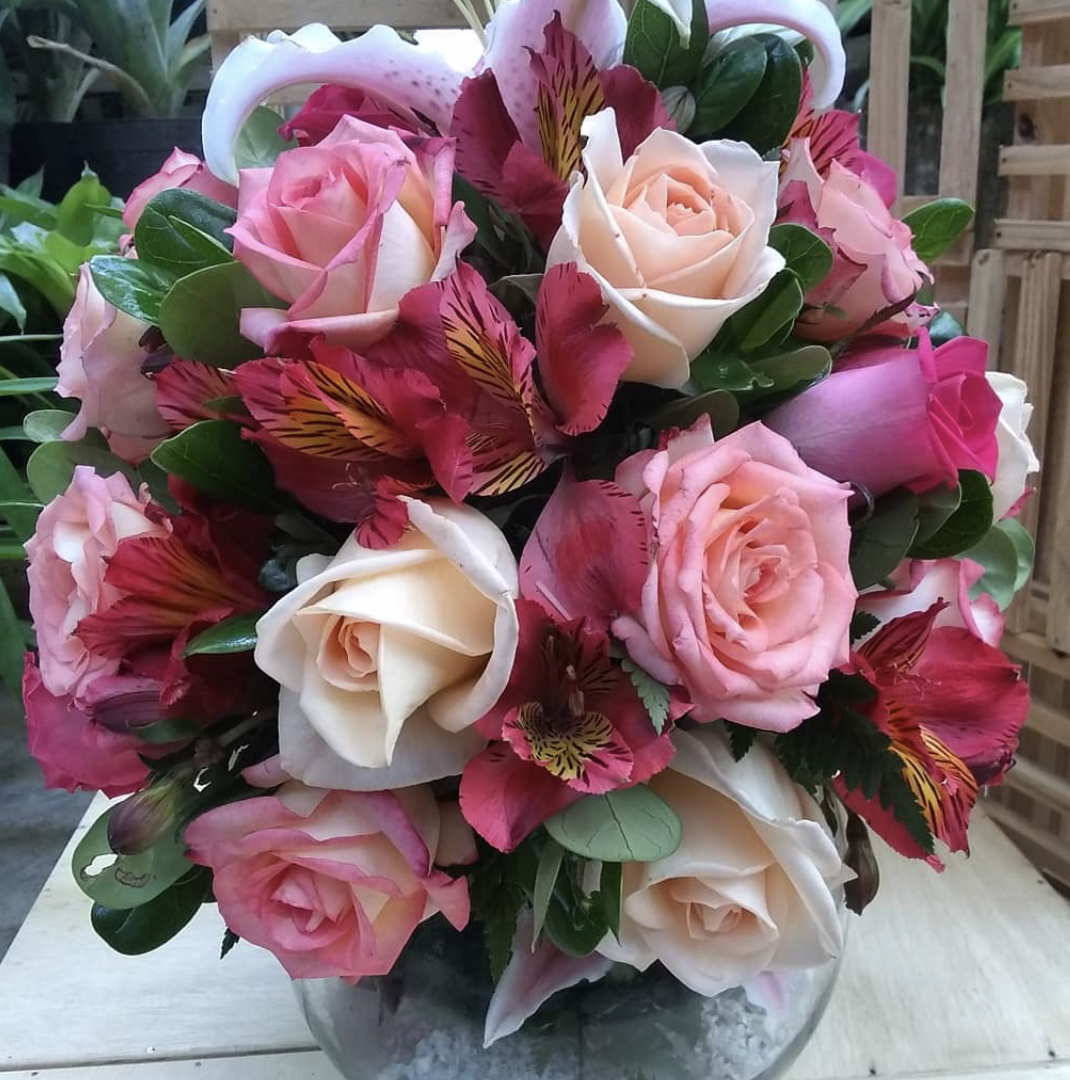Pink & Burgundy Mix - Birthday Flowers