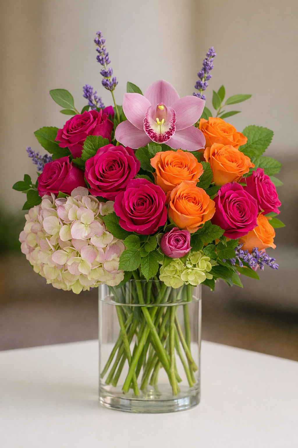 Radiant Garden Vase Arrangement