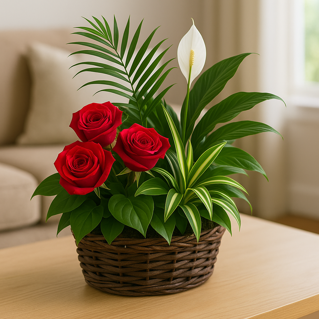 Lush Designer Garden with Accent Blooms