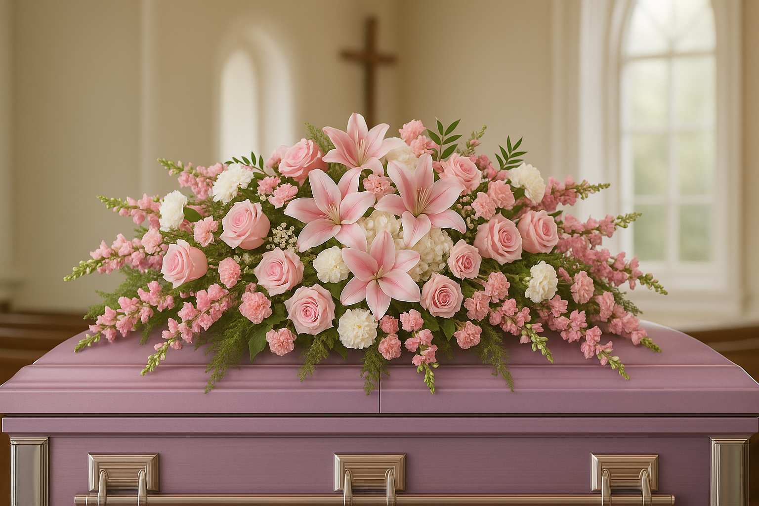 Sweet Embrace Casket Spray