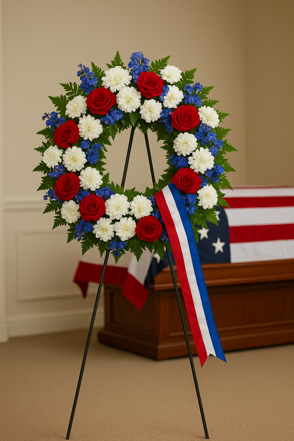 Standing spray Patriotic Tribute i