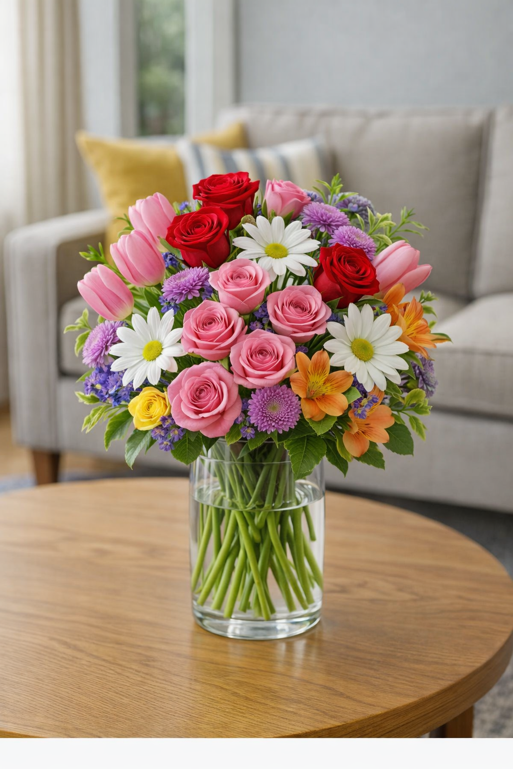 Joyful Mixed Vase Arrangement