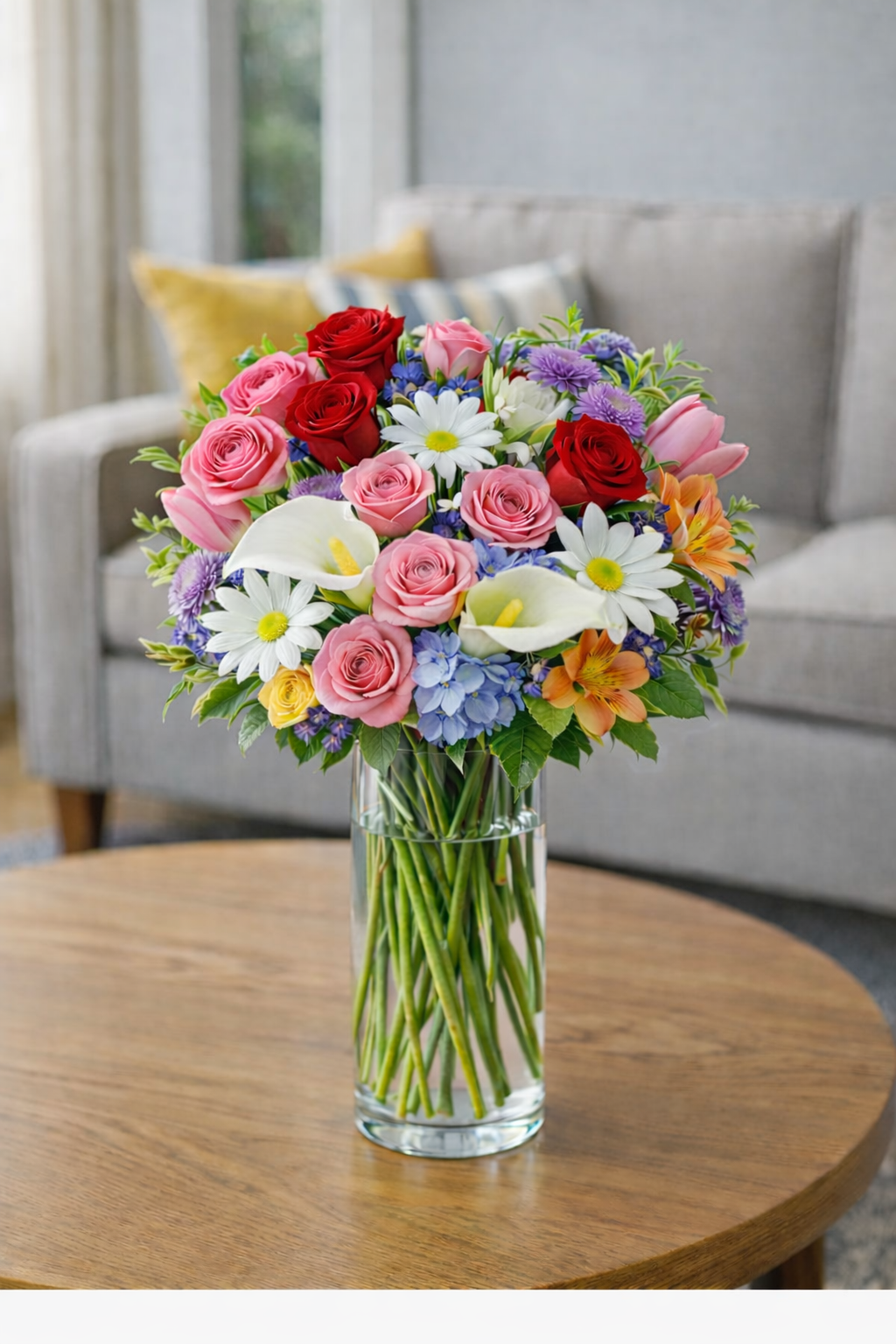 Joyful Mixed Vase Arrangement
