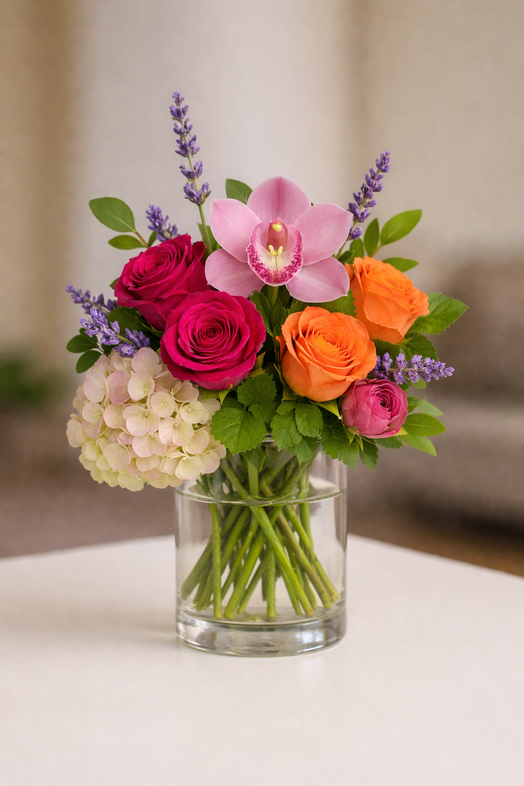 Radiant Garden Vase Arrangement