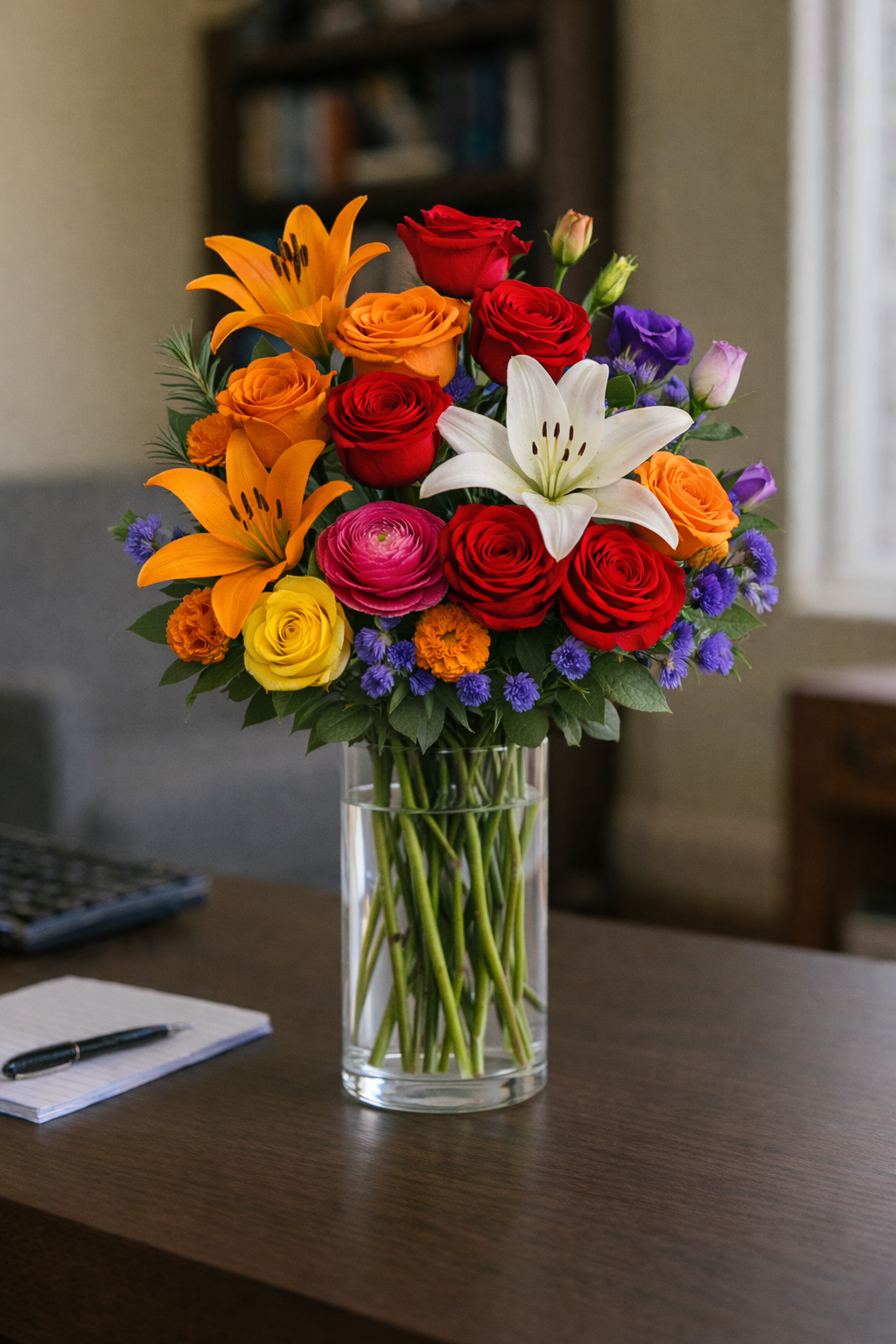 Cheerful Mixed Vase Arrangement